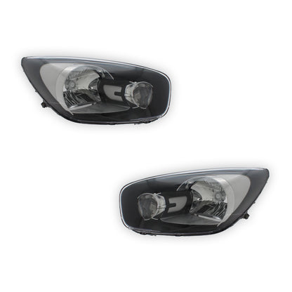 Kia Picanto TA Black Headlights 2011 - 2018 OEM-Style Aftermarket Left & Right