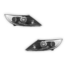 Kia Sportage Black Headlights 2010 - 2014 OEM-Style Aftermarket Left & Right
