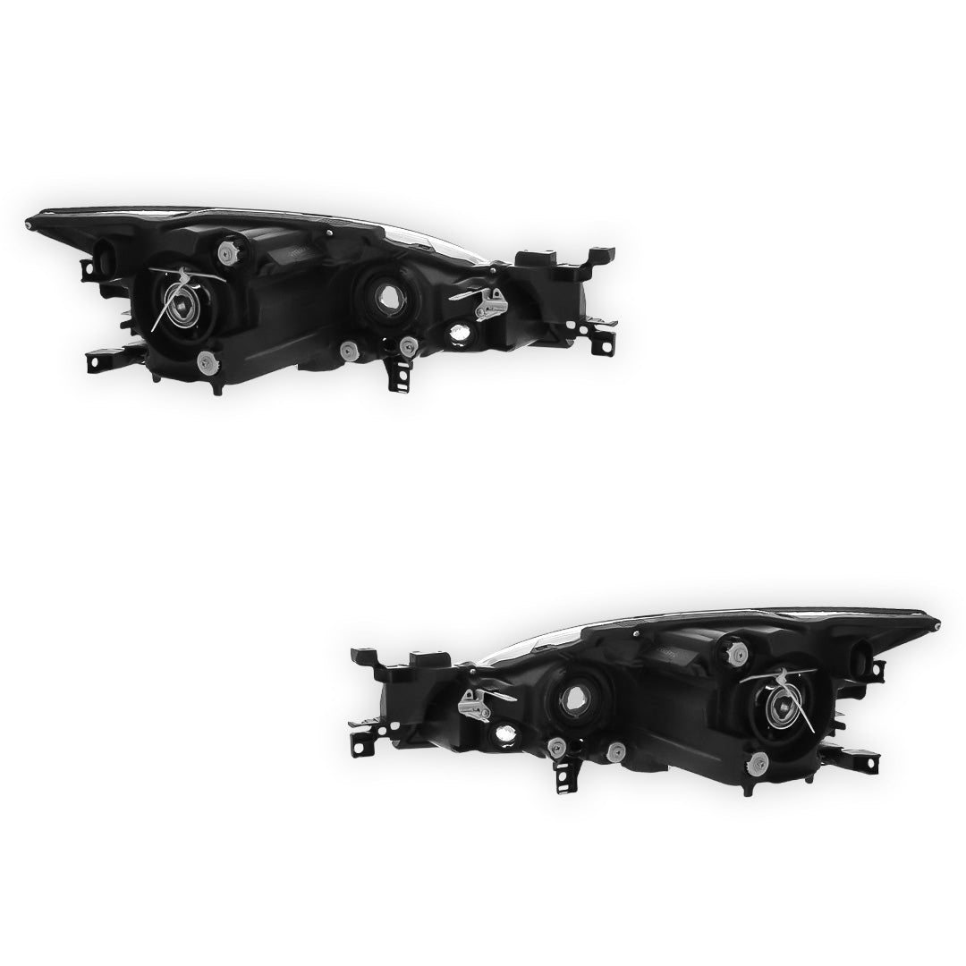 Mazda 6 GH Black Headlights 2008 - 2010 OEM-Style Aftermarket Left & Right