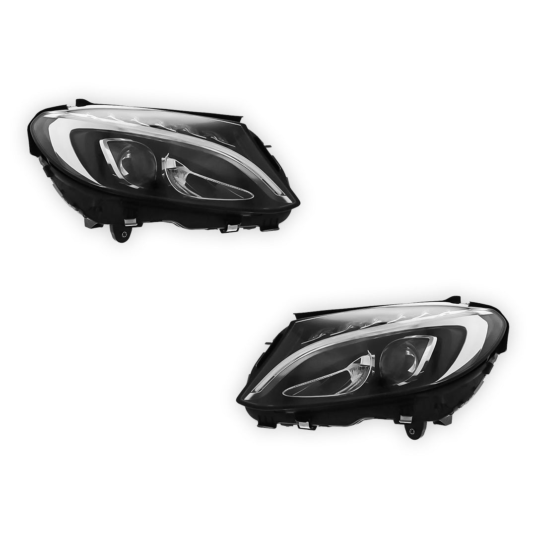 Mercedes Benz C-Class A205 C205 S205 W205 Headlights 2014 - 2018 OEM-Style Aftermarket Left & Right