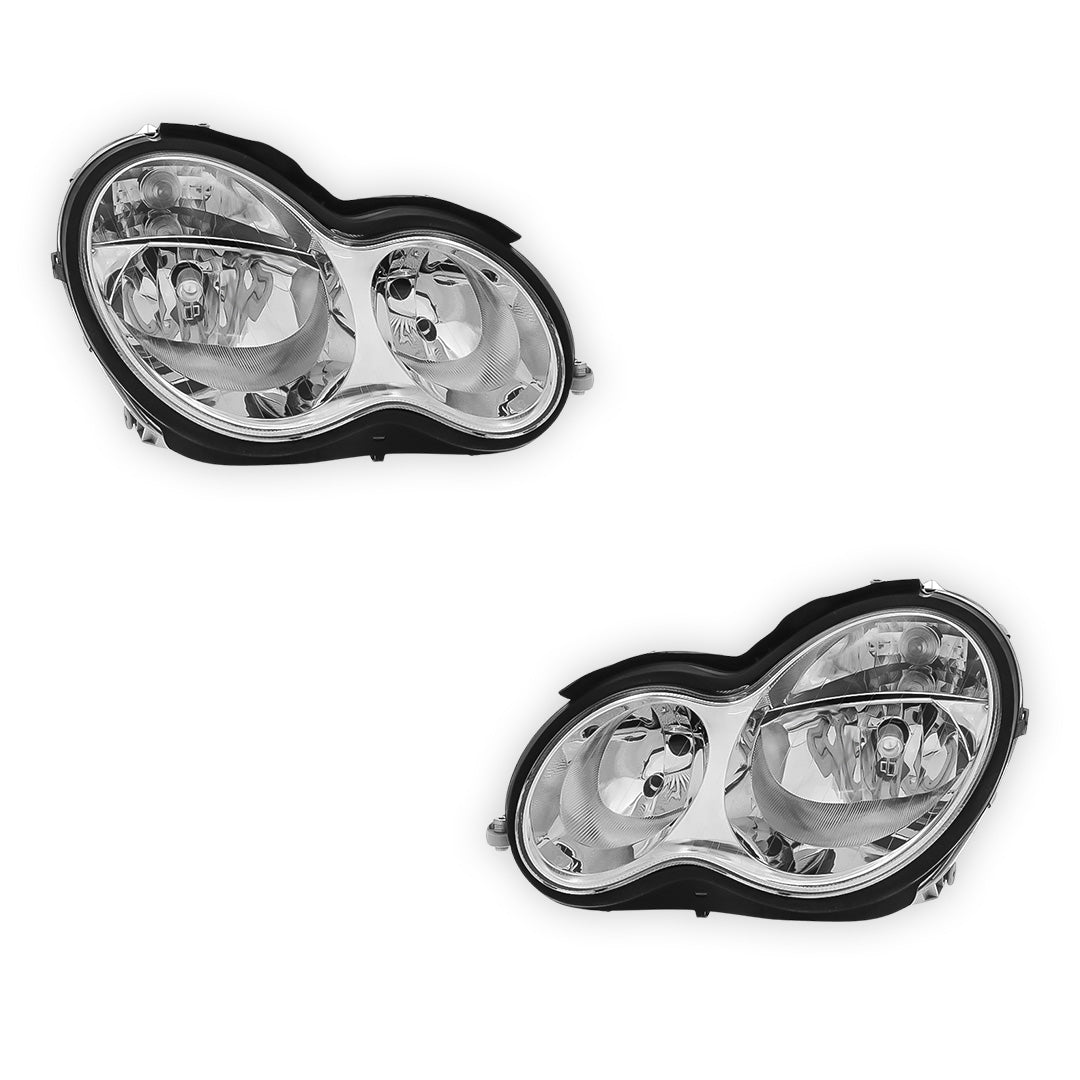 Mercedes Benz C Class S203 / W203 Headlights 2002 - 2008 OEM-Style Aftermarket Left & Right