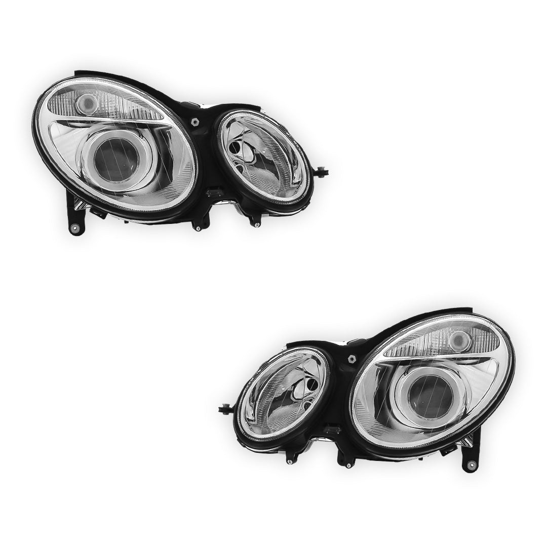 Mercedes Benz E Class S211 / W211 Headlights 2002 - 2006 OEM-Style Aftermarket Left & Right