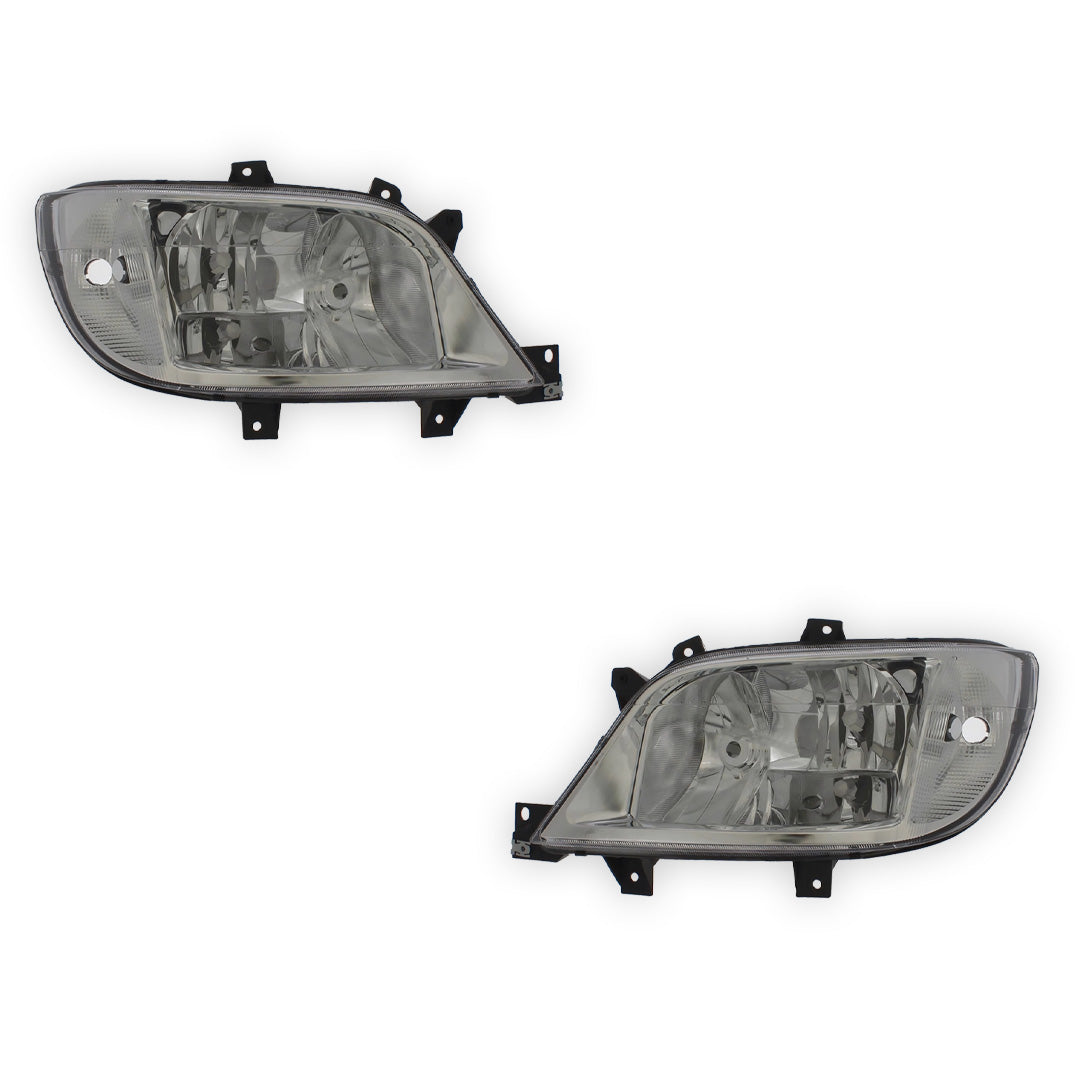 Mercedes Benz Sprinter Headlights With Fog 2003 - 2006 OEM-Style Aftermarket Left & Right