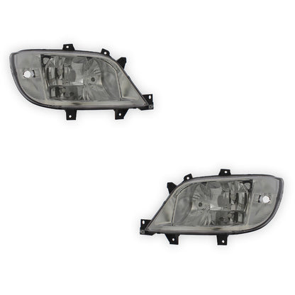 Mercedes Benz Sprinter Headlights With Fog 2003 - 2006 OEM-Style Aftermarket Left & Right