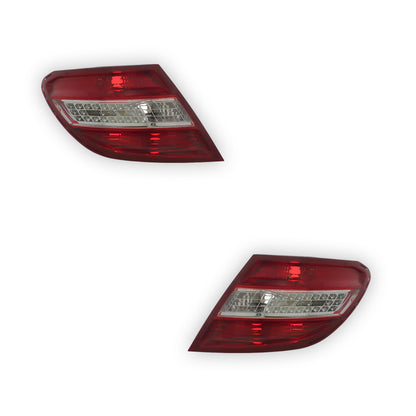 Mercedes Benz C Class W204 Tail Lights 2007 - 2011 OEM-Style Aftermarket Left & Right