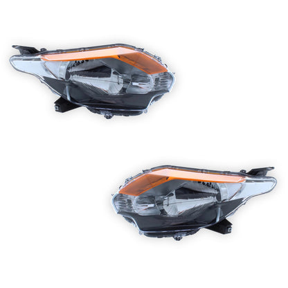 Mitsubishi L200 Black Headlights 2015 - 2019 OEM-Style Aftermarket Left & Right