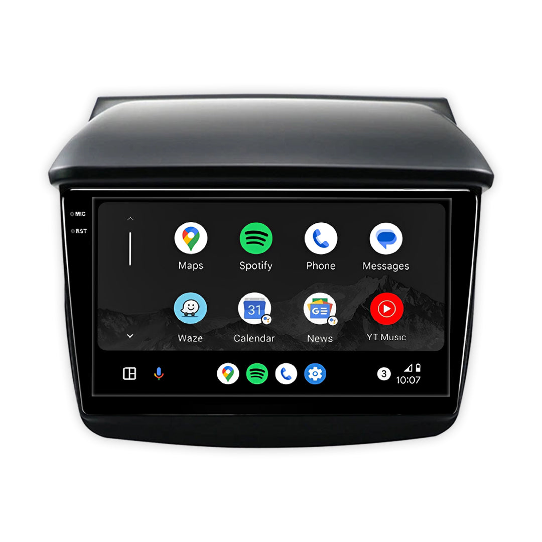 Mitsubishi Triton ML / MN (2007 - 2014) 9" Wireless Android 13 Touchscreen Stereo for Apple CarPlay / Android Auto