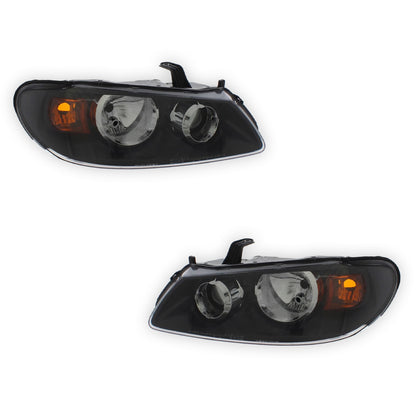 Nissan Almera N16 Black Headlights 2003 - 2006 OEM-Style Aftermarket Left & Right