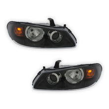 Nissan Almera N16 Black Headlights 2003 - 2006 OEM-Style Aftermarket Left & Right