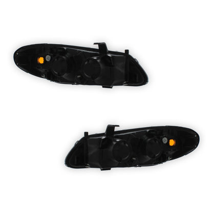 Nissan Almera N16 Black Headlights 2003 - 2006 OEM-Style Aftermarket Left & Right
