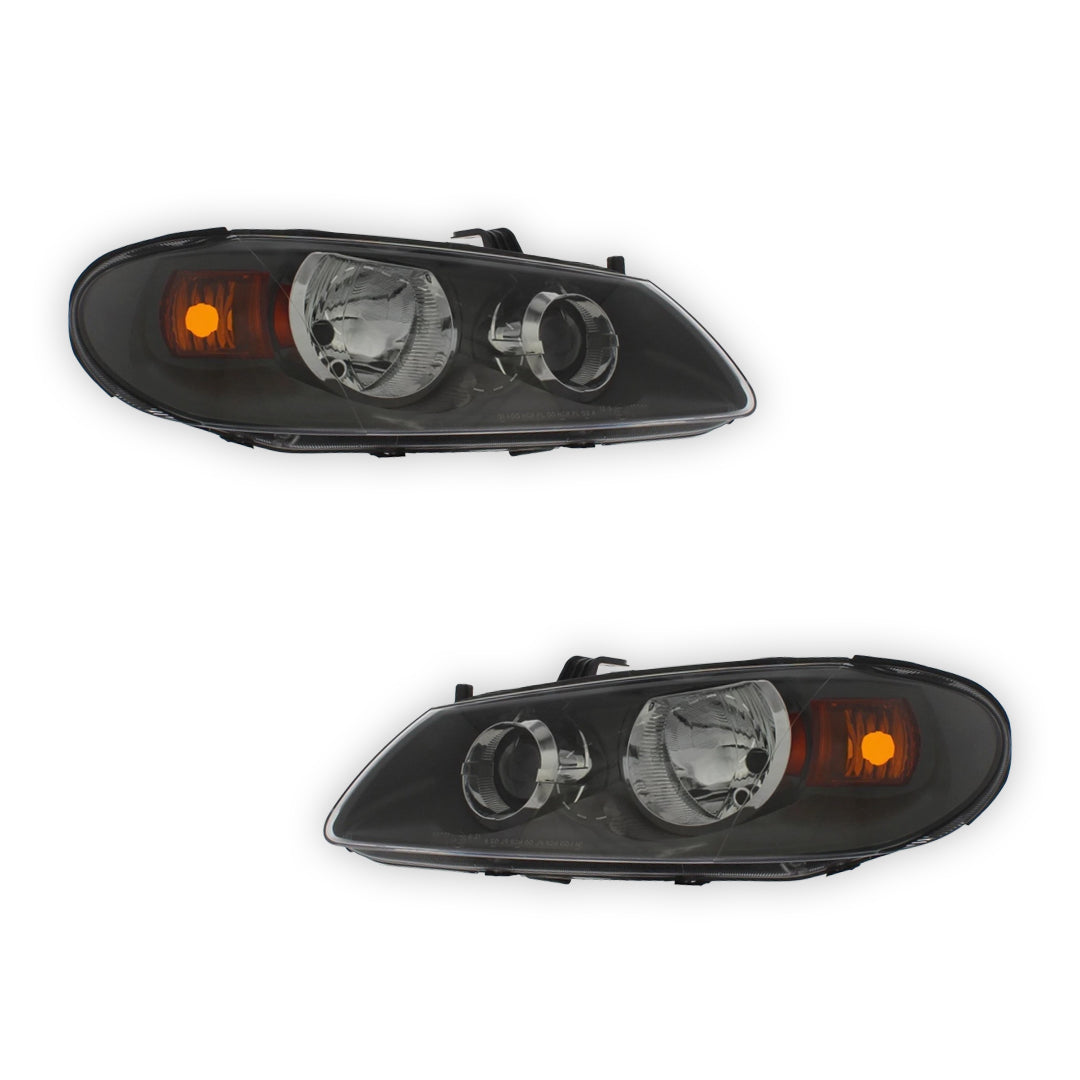 Nissan Almera N16 Grey Headlights 2003 - 2006 OEM-Style Aftermarket Left & Right