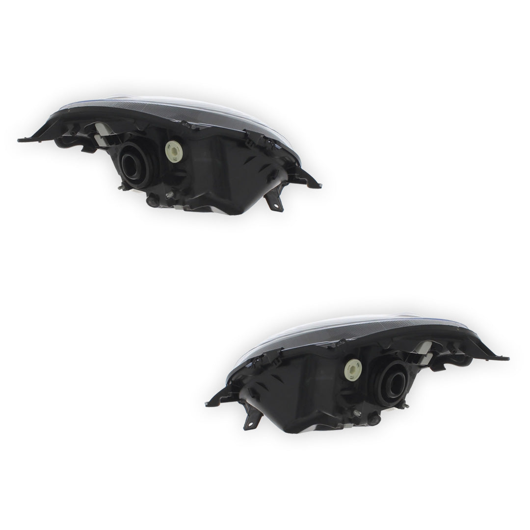 Nissan Micra K12 Black Headlights 2003 - 2007 OEM-Style Aftermarket Left & Right