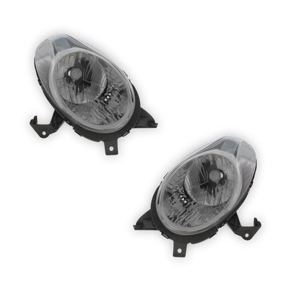 Nissan Micra K12 Chrome Headlights 2008 - 2011 OEM-Style Aftermarket Left & Right