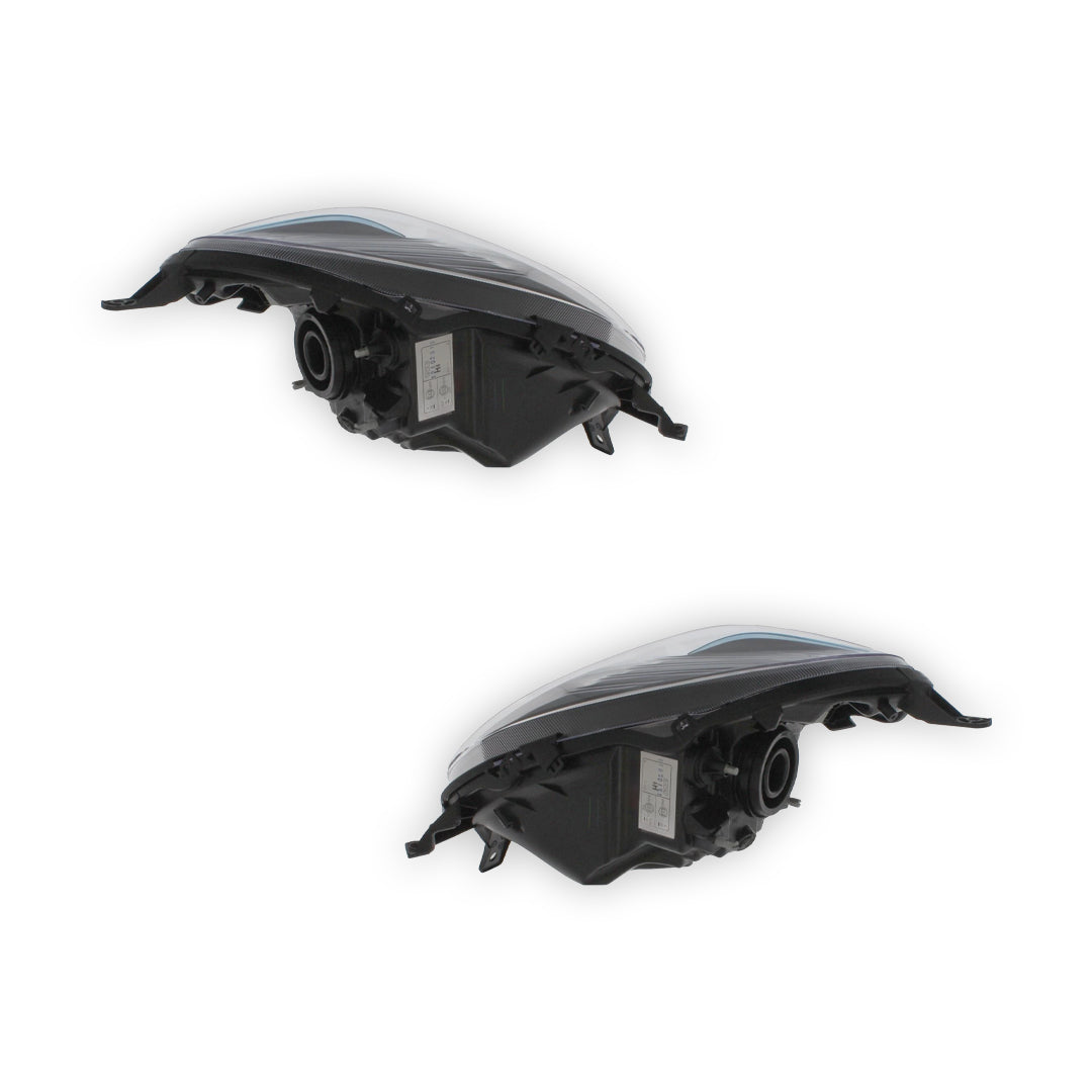 Nissan Micra K12 Chrome Headlights 2008 - 2011 OEM-Style Aftermarket Left & Right