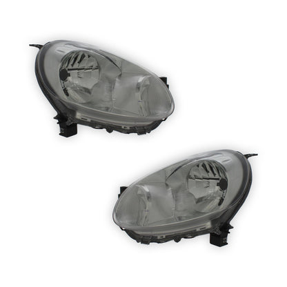 Nissan Micra K13 Chrome Headlights 2010 - 2013 OEM-Style Aftermarket Left & Right