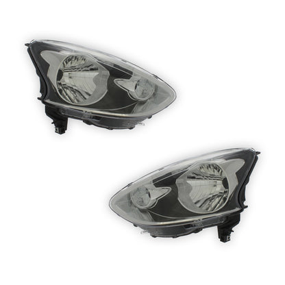 Nissan Micra K13 W02A Chrome Headlights 2013 - 2017 OEM-Style Aftermarket Left & Right
