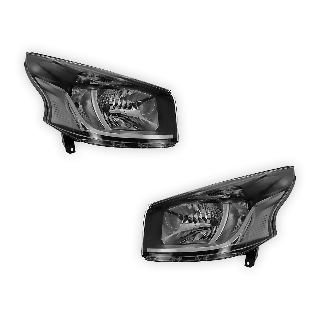 Nissan NV300 Black Headlights 2016 - 2022 OEM-Style Aftermarket Left & Right