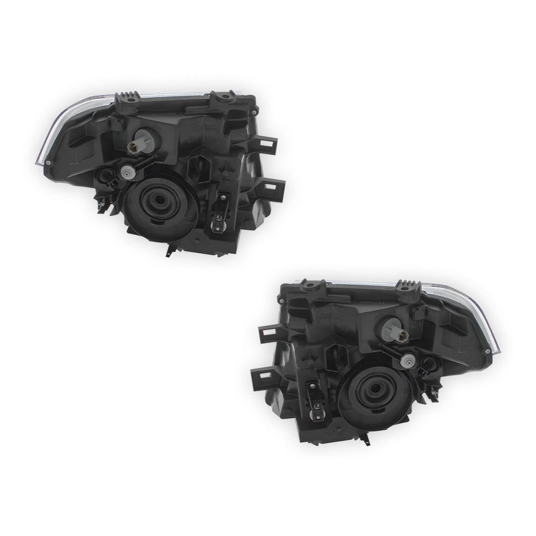 Nissan Navara D40 Chrome Headlights 2005 - 2009 OEM-Style Aftermarket Left & Right