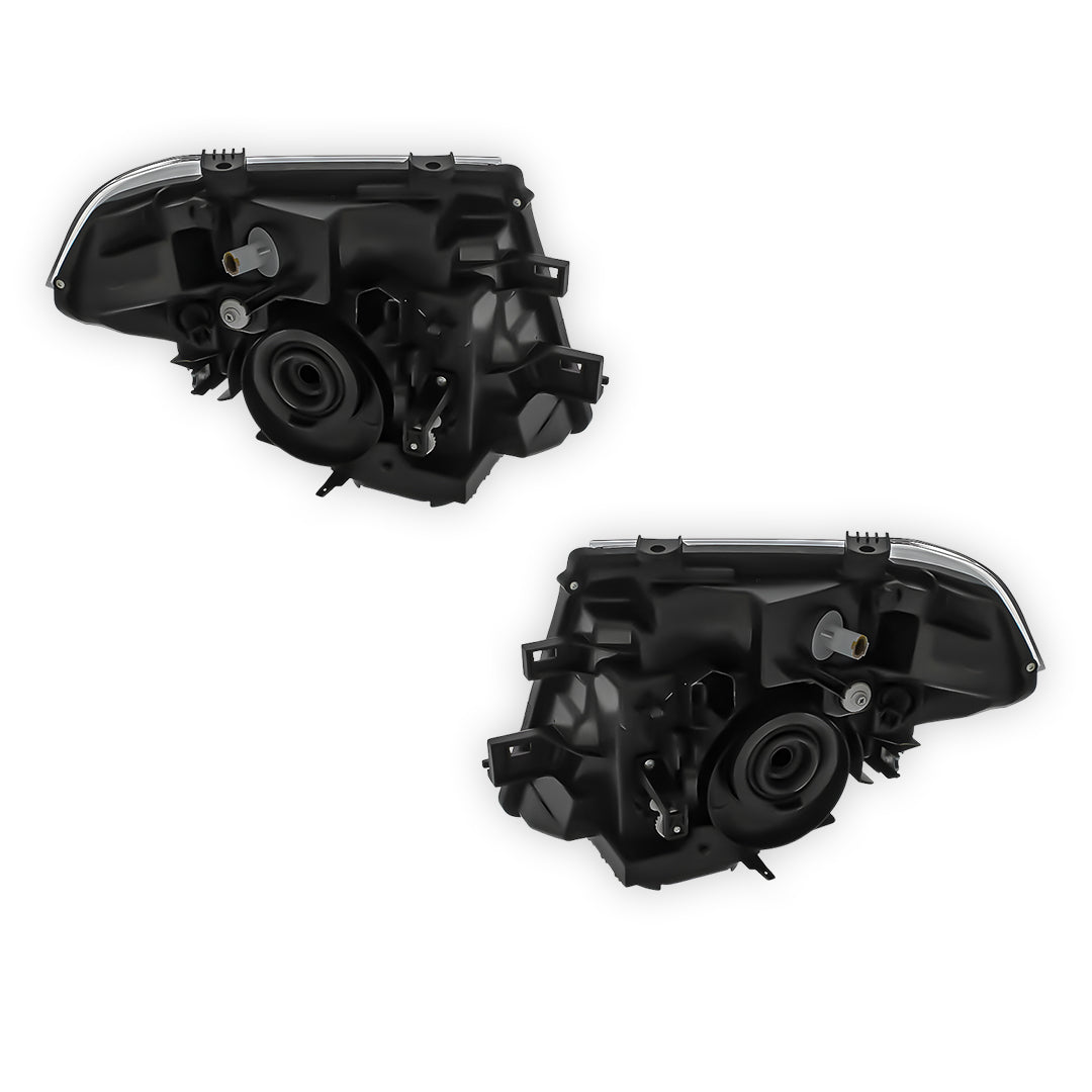 Nissan Navara D40 Chrome Headlights 2005 - 2010 OEM-Style Aftermarket Left & Right