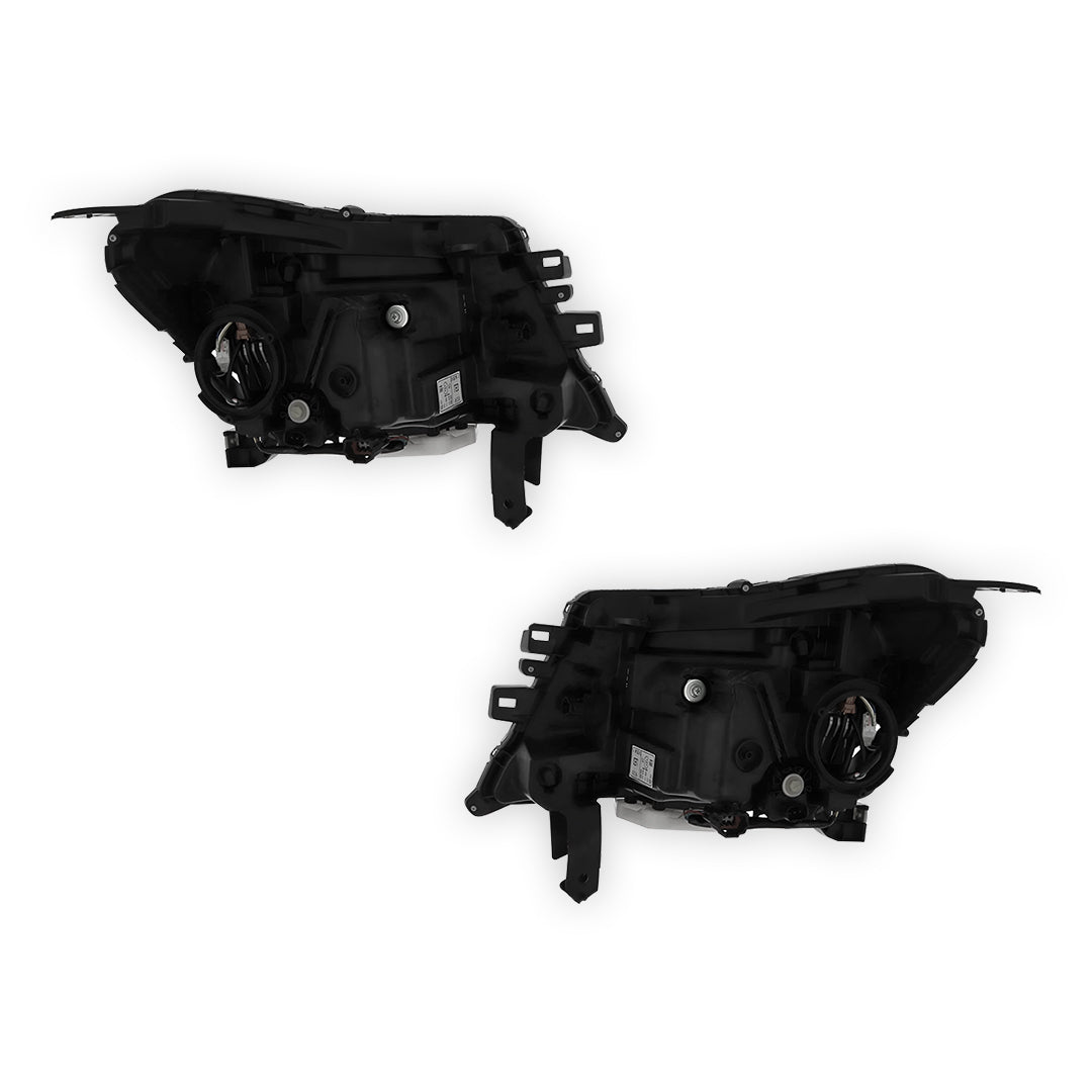 Nissan Navara NP300 D23 Chrome Headlights 2015 - 2017 OEM-Style Aftermarket Left & Right