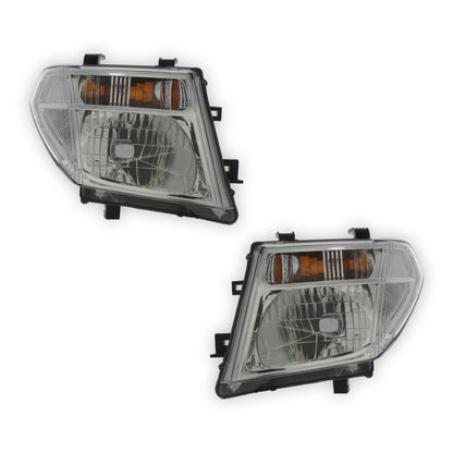 Nissan Pathfinder Chrome Headlights 2005 - 2010 OEM-Style Aftermarket Left & Right