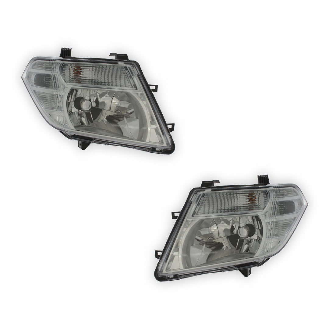 Nissan Pathfinder R51 Chrome Headlights 2010 - 2015 OEM-Style Aftermarket Left & Right