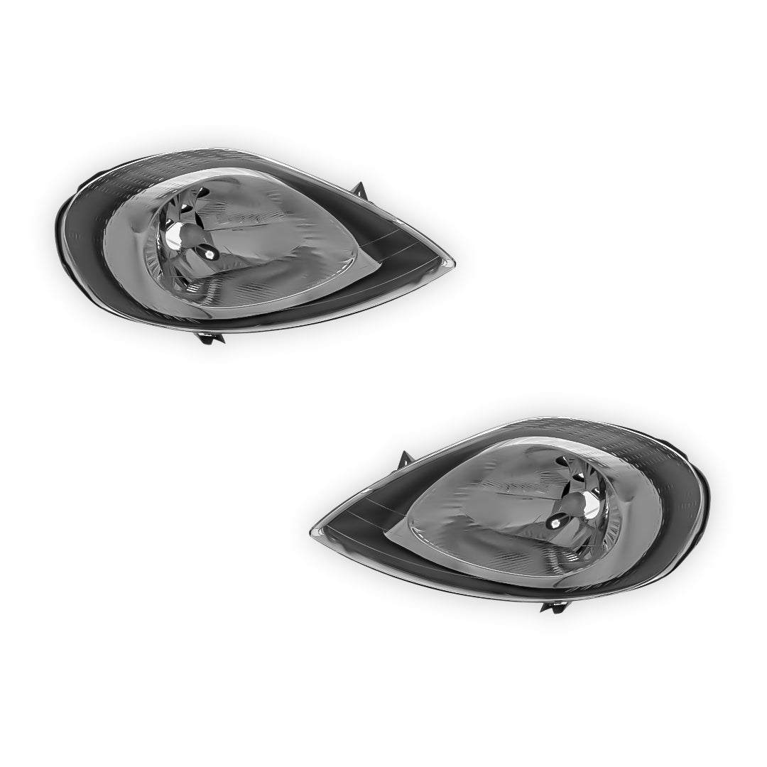 Nissan Primastar Black Headlights 2002 - 2006 OEM-Style Aftermarket Left & Right