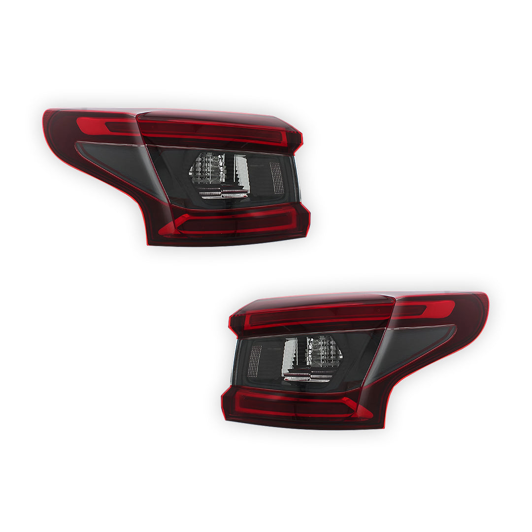 Nissan Qashqai J11 SUV Rear Halogen Outer Tail Lights 2017 - 2022 OEM-Style Aftermarket Left & Right