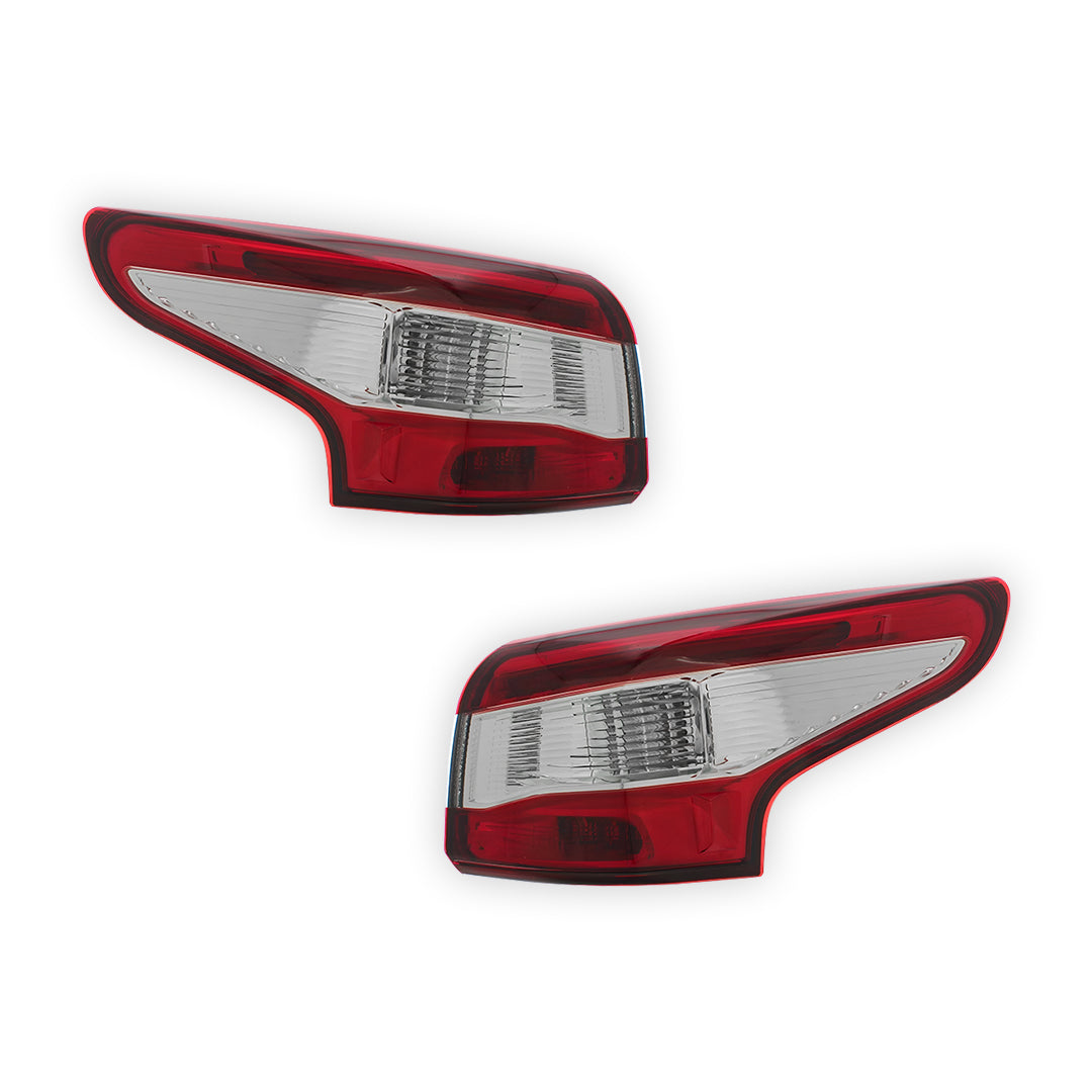Nissan Qashqai J11 SUV Rear Halogen Tail Lights 2014 - 2017 OEM-Style Aftermarket Left & Right
