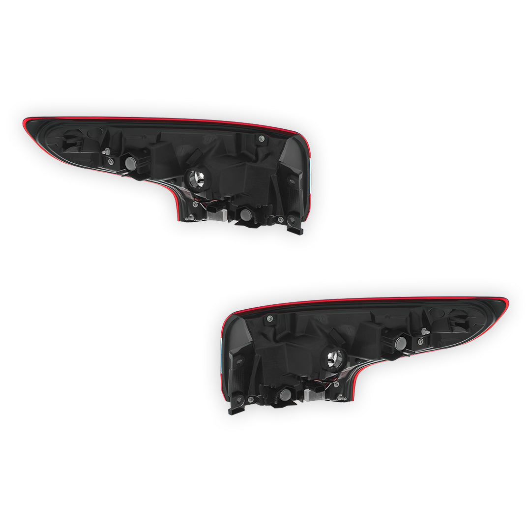 Nissan Qashqai J11 SUV Rear Halogen Tail Lights 2014 - 2017 OEM-Style Aftermarket Left & Right