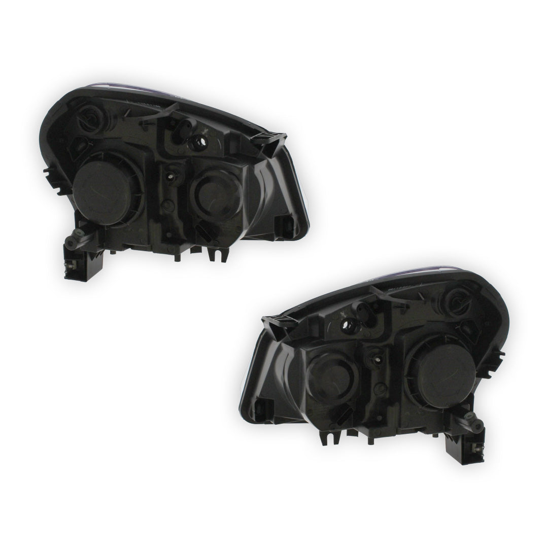 Nissan Qashqai +2 J10 Chrome Headlights 2007 - 2010 OEM-Style Aftermarket Left & Right