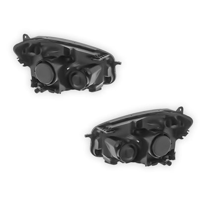 Nissan Qashqai +2 J10 Chrome Headlights 2010 - 2014 OEM-Style Aftermarket Left & Right