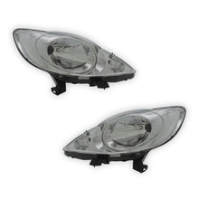 Peugeot 107 Chrome Headlights 2005 - 2012 OEM-Style Aftermarket Left & Right