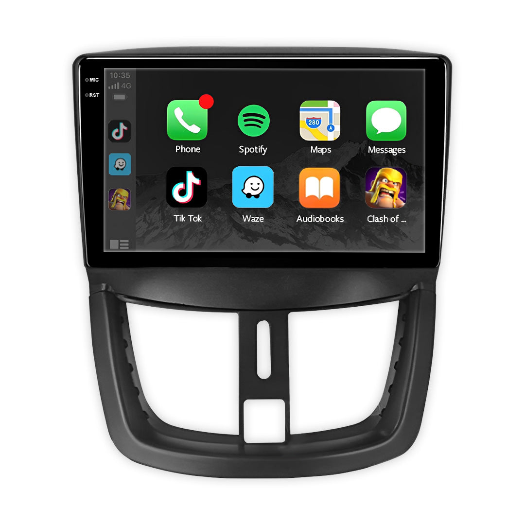 Peugeot 207 (2006 - 2014) 9" Wireless Android 13 Head Unit for Apple CarPlay / Android Auto