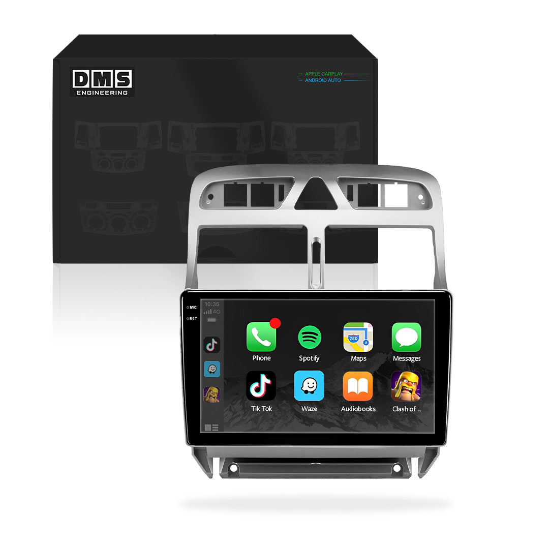 Peugeot 307 T5 / T6 (2002 - 2013) 9" Wireless Android 13 Head Unit for Apple CarPlay / Android Auto