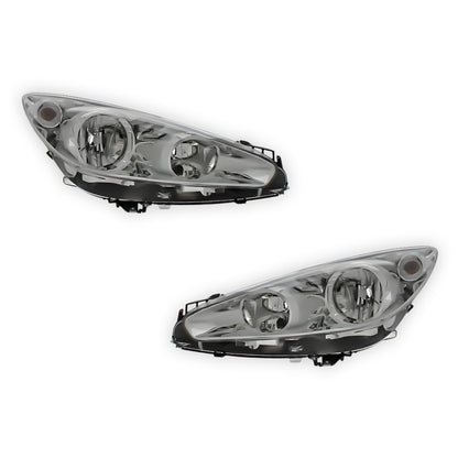 Peugeot 308 T3 Chrome Headlights 2011 - 2013 OEM-Style Aftermarket Left & Right