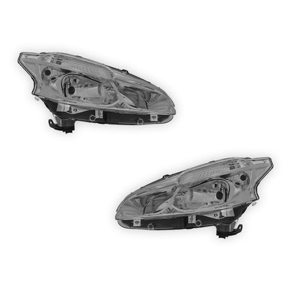 Peugeot 208 Headlights Non Projector 2012 - 2015 OEM-Style Aftermarket Left & Right