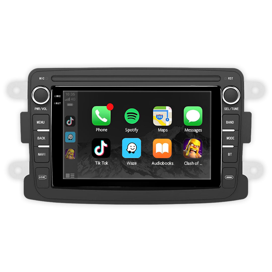 Renault Duster Gen 1 (2013 - 2017) 7" Wireless Android 13 Touchscreen Stereo for Apple CarPlay / Android Auto