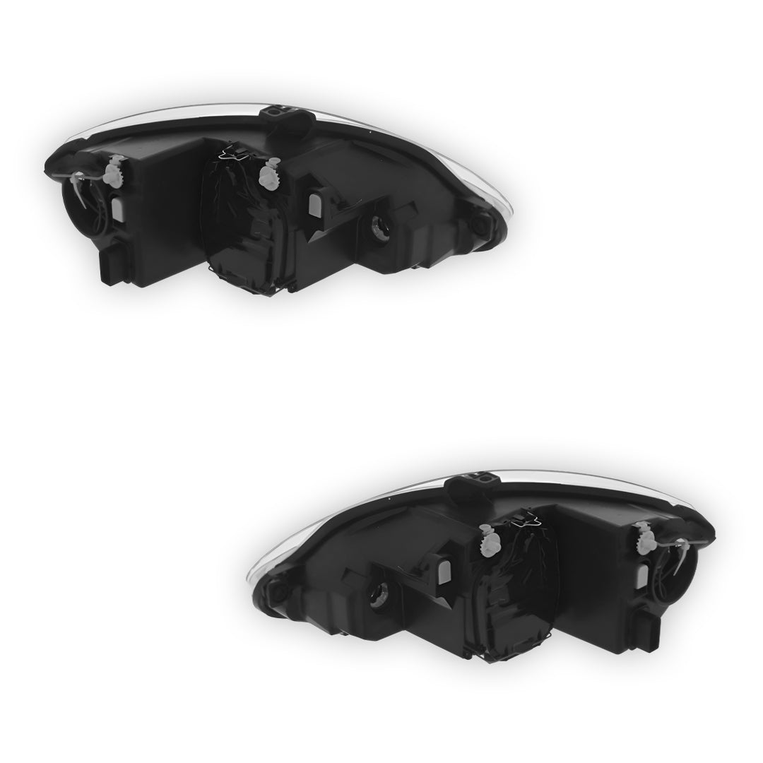 Seat Leon 1P Black Headlights 2005 - 2009 OEM-Style Aftermarket Left & Right
