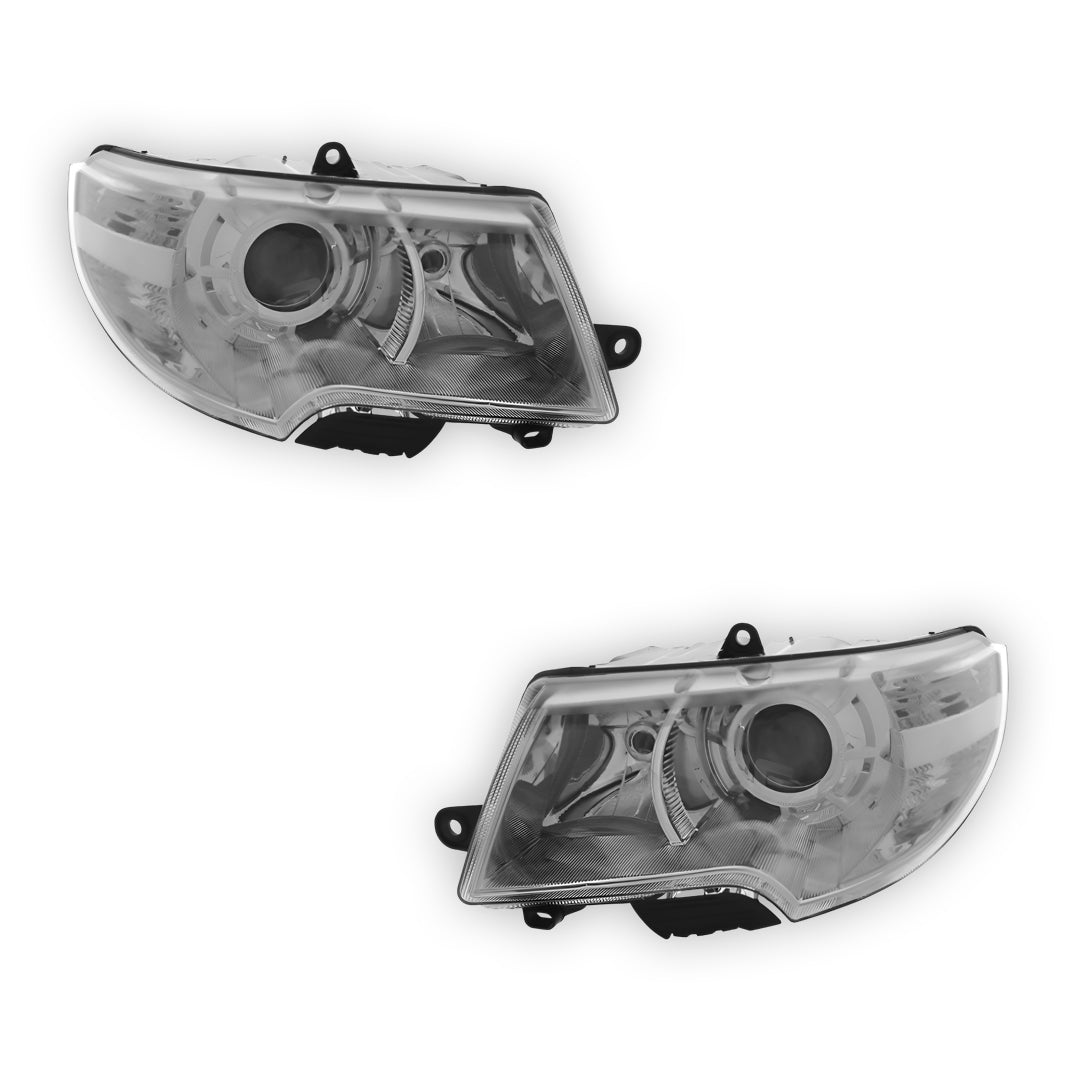 Skoda Superb 3T Chrome Headlights 2009 - 2013 OEM-Style Aftermarket Left & Right