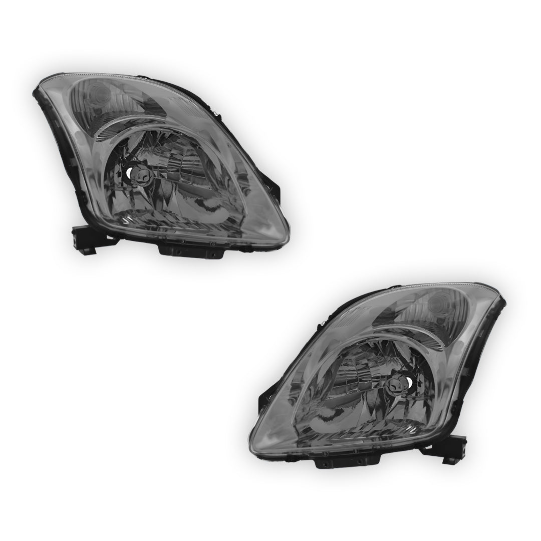 Suzuki Swift RS Chrome Headlights 2005 - 2011 OEM-Style Aftermarket Left & Right