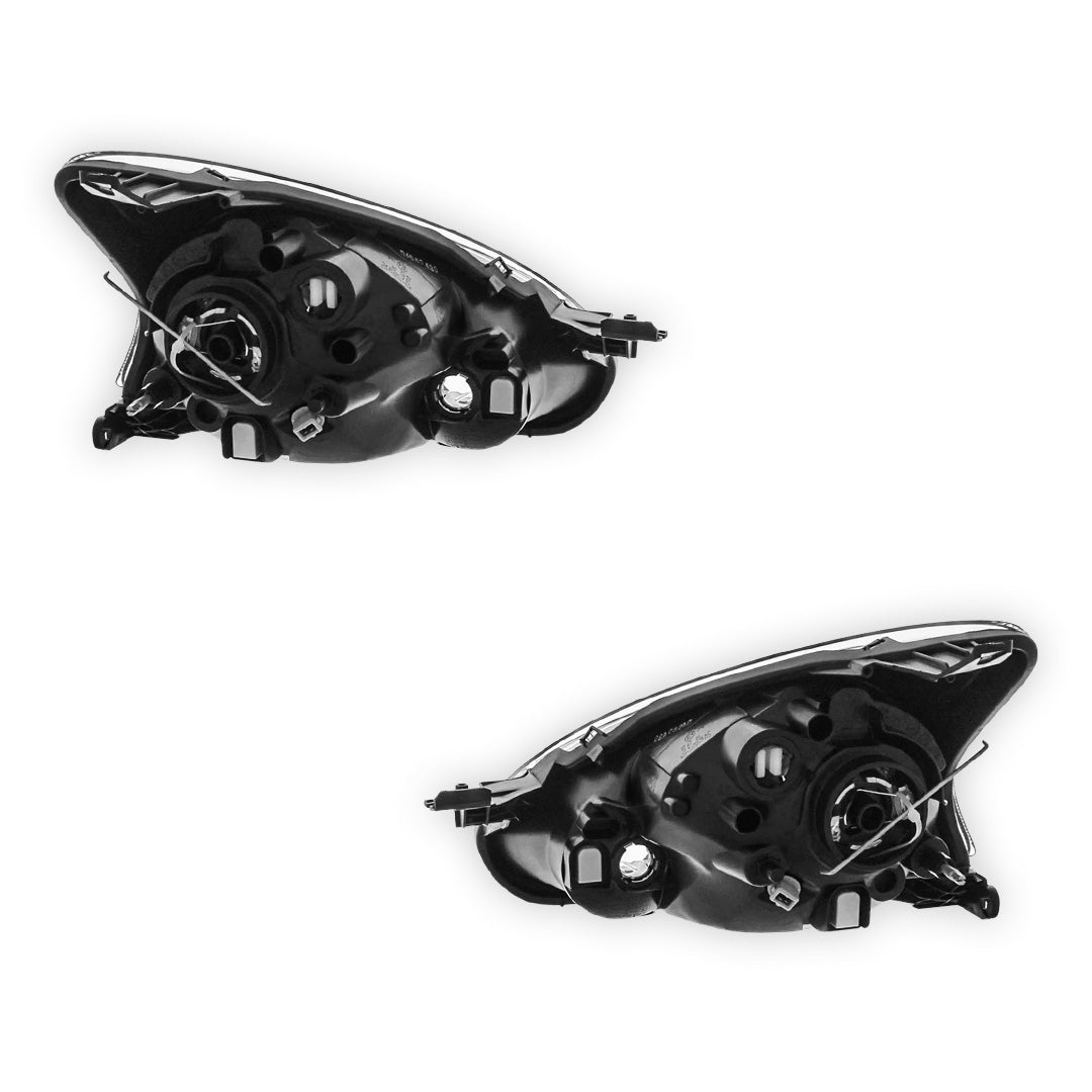 Toyota Aygo Black Headlights 2005 - 2015 OEM-Style Aftermarket Left & Right