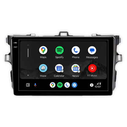 Toyota Corolla E140 / E150 (2007 - 2011) 9" Wireless Android 15 Touchscreen Stereo for Apple CarPlay / Android Auto