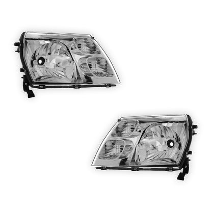 Toyota Hi-Ace Chrome Headlights 2006 - 2012 OEM-Style Aftermarket Left & Right