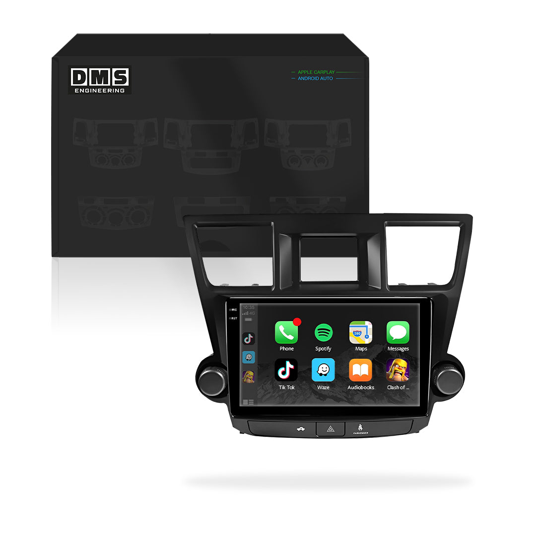 Toyota Kluger XU40 (2007 - 2013) 10.1" Wireless Android 13 Touchscreen Stereo for Apple CarPlay / Android Auto