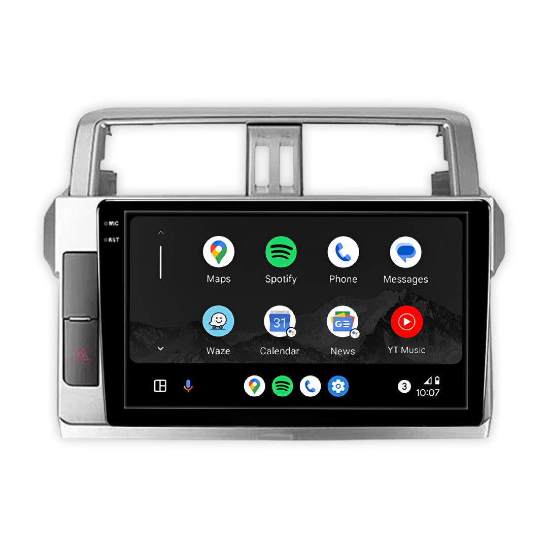 Toyota LandCruiser Prado 150 Series (2014 - 2017) 10.1" Wireless Android 13 Head Unit for Apple CarPlay / Android Auto
