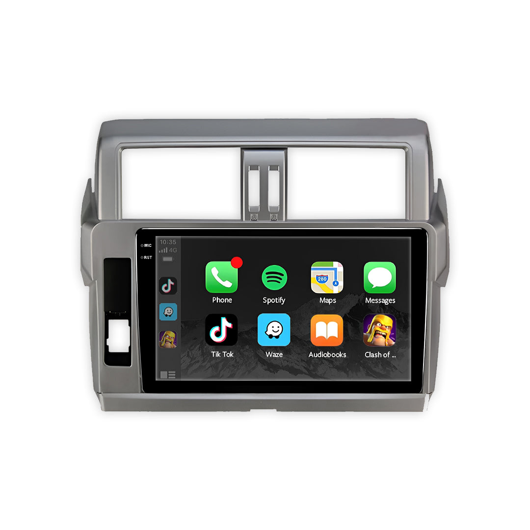 Toyota LandCruiser Prado 150 Series (2014 - 2017) 10" Wireless Android 13 Head Unit for Apple CarPlay / Android Auto