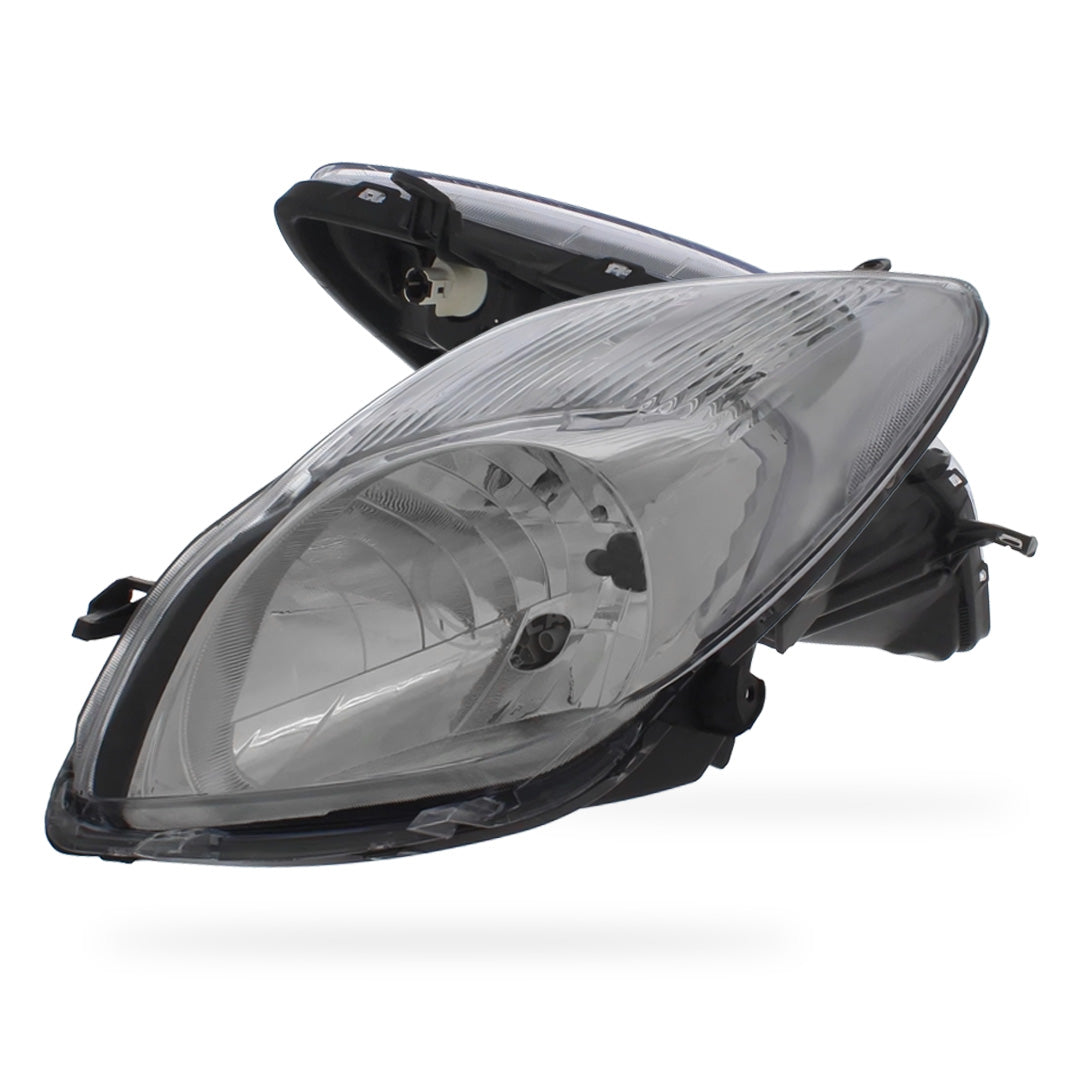 Toyota Yaris Chrome Headlights 2008 - 2012 OEM-Style Aftermarket Left & Right