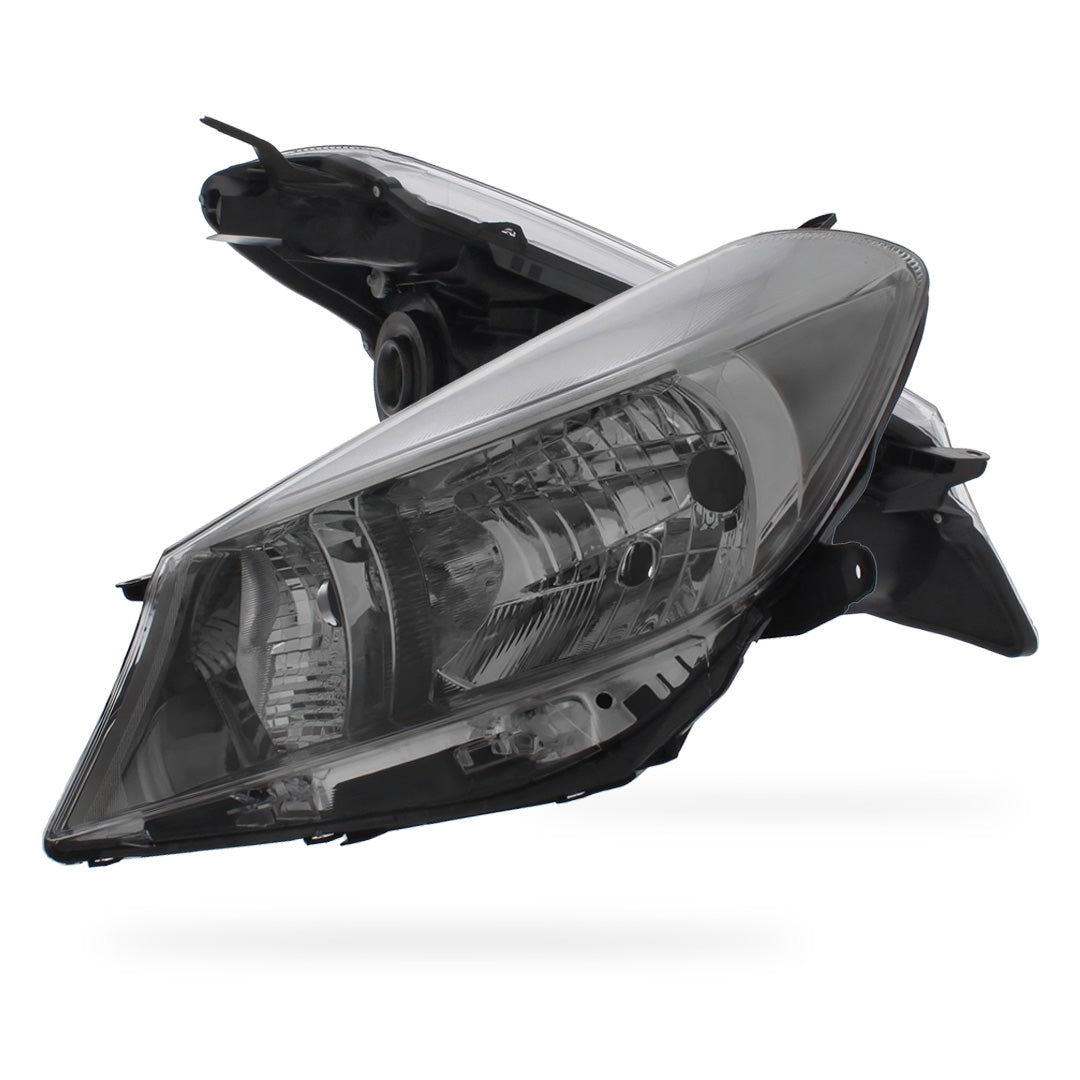 Toyota Yaris Dark Grey Headlights 2011 - 2014 OEM-Style Aftermarket Left & Right