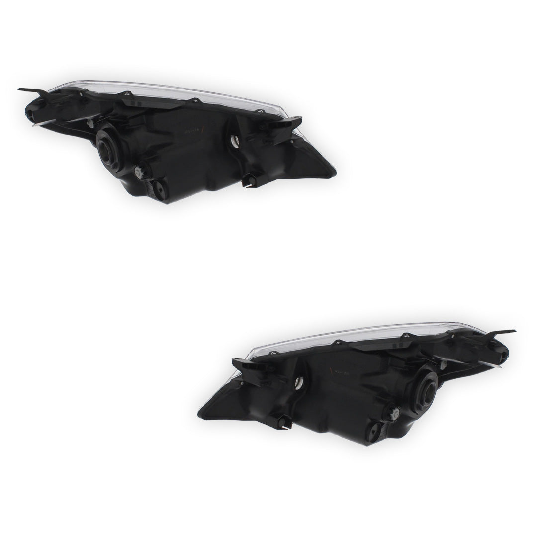 Toyota Yaris Dark Grey Headlights 2011 - 2014 OEM-Style Aftermarket Left & Right